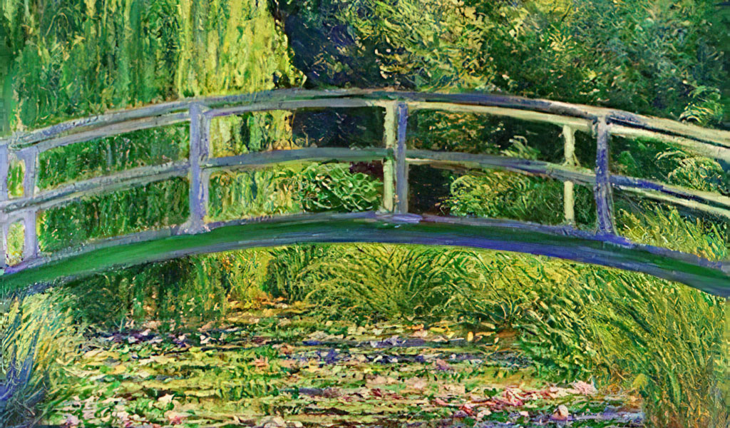 Monets Garten Brücke